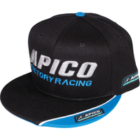 Image of APICO CAP SB BLACK - Apico Factory Racing Snapback Cap Black