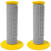 Image of HBG APICO YELLOW - Apico Handlebar Grips Grey/yellow