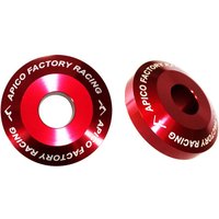 WSR BETA 1 RD PRO - Apico Rear Pro Wheel Spacers For Beta RR 125/250/300 2013-2023, RR 350/390/430/480/520 2013-2023 Red