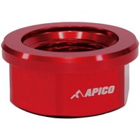 AXNUT R3 RD - Apico Axle Nut Rear M22 X 1.5 For KTM SX/SXF 125-450 & Husqvarna TC/FC125-450 & Gas Gas MC 250/450F Factory Edition 2023-2025 Red