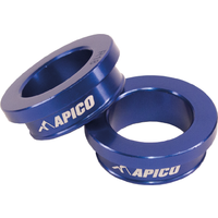 WSR TM 1 BU - Apico Rear Wheel Spacers For TM EN/MX 125-530 2012-2020, EN/MX 125-530 2012-2020 Blue