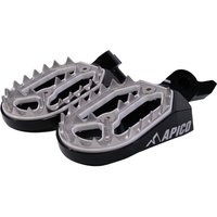 FPP PRO YZF 23 BLK - Apico Pro Bite Foot Pegs For Yamaha YZF250 2024-2025, YZF450 2023-2025, YZF450X/WRF450 2024-2025 Black