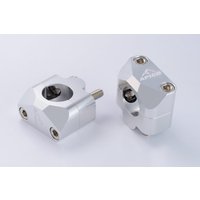 HBFATBAR M/KIT1 - Apico Universal Handlebar Conversion Kit 22.2mm To 28.6mm For Oversized Bars Silver