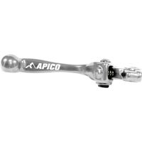 LEB24 ELITE SV - Apico Elite Brake Lever For Kawasaki KXF250 2021-2023, KXF450 2019-2023, KX 250/450XC 2021-2023 Silver