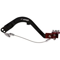 BPF131 BLACK/RED - Apico Forged Brake Pedal For Honda CRF300L 2020-2023 Black/Red