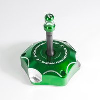FUELCAP KAW 2 GN - Apico Alloy Fuel Cap For Kawasaki KX65 2000-2026, KX85-100 2001-2012, KX125 1999-2008, KXF250 2004-2005 Green