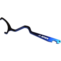 SHOCK WRENCH PRO 2 - Apico Rear Shock Wrench Compression/Rebound Adjuster For KTM/Husqvarna 2016-2019 Blue