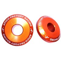 Image of WSR KTM 1 OR PRO - Apico Rear Pro Wheel Spacers For KTM SX/SXF 125-450 2003-2012, EXC/EXC-F 125-530 2003-2023, SX85 2012-2023 Orange