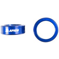 WSF YAM 4 BU - Apico Front Wheel Spacers For Yamaha YZF 250/450 2014-2025, YZF 250X/450X 2015-2025, WRF250 2020-2025, WRF450 2019-2025 Blue