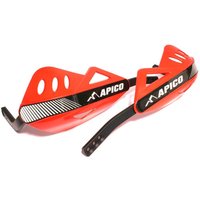 HG API RD - Apico Apico Enduro Hand Guards With Full Wrap Around Aluminium Frame Red