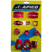 ABP GAS 1 RD - Apico Braktec Factory Bling Pack For Gas Gas EC 250/300 & EC 250/350F2021-2023, Husqvarna TE/FE125-501 2022-2023 Red