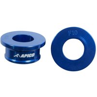 WSF KAW 1 BU - Apico Front Wheel Spacers For Kawasaki KX85 2001-2023 Blue