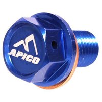 SUMPBOLT MAG YZF - Apico Magnetic Sump Drain Bolt M10 X 16mm X 1.25 For Yamaha YZ125 2005-2026, YZ250 2001-2026, YZF450 2003-2026 Blue