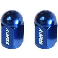 Image of APVC CNC BLU - Apico CNC Aluminium Valve Cap 2-pack Blue