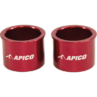 Image of WSF GAS 1 - Apico Front Wheel Spacers For Gas Gas EC 200/300 2007-2020, XC 200/300 2018-2020 Red
