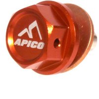 SUMPBOLT MAG KTM 2 - Apico Magnetic Sump Drain Bolt M10 X 10mm X 1.5 For KTM SX50 2002-2008, SX65 2003-2008, SX85 2003-2017 Orange