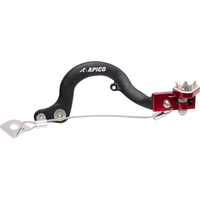 BPF506 BLACK/RED - Apico Brake Pedal For KTM SX50/SX-E50 2009-2023, Husqvarna TC50/TC-E50 2017-2023, Gas Gas MC50/MC-E5 2021-2023 Black/Red