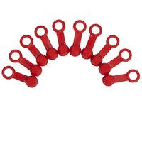 Image of BRAKE BLEED CAP RD - Apico Brake & Clutch Bleed Valve Rubber Caps - Pack Of 10 Red