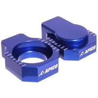 RAB-17 BLUE - Apico Rear Axle Blocks For Sherco SE-F 125-300 2014-2023, SE-F 250-510 2005-2023 Blue
