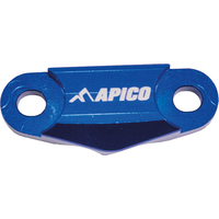 Image of BHC YAM1 BLU - Apico Brake Hose Clamp For Yamaha WRF250 2020-2023, WRF450 2019-2023 Blue
