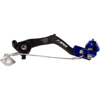 BPF511 BLACK/BLUE - Apico Forged Brake Pedal For KTM SX65 2024-2025, Husqvarna TC65 2024-2025, Gas Gas MC65 2024-2025 Black/blue
