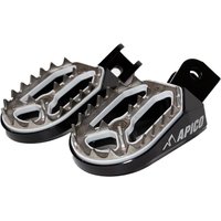 FPP PRO CRF230F BK - Apico Pro Bite Foot Pegs For Honda CRF230F 2003-2019 Electric Black