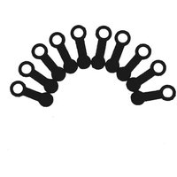 BRAKE BLEED CAP BK - Apico Brake & Clutch Bleed Valve Rubber Caps - Pack Of 10 Black