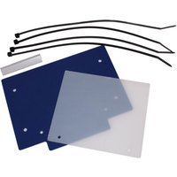 Image of TBNOPLATE DARK BLUE - Apico Front Number Board Plastic With Window Dark Blue