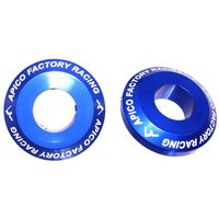 WSR HUSKY 2 BU PRO - Apico Rear Pro Wheel Spacers For Husqvarna TC125 2016-2022, FC 250/350/450 2016-2022, FX350-450 2017-2022 Blue