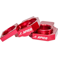 RAB-11 RED - Apico Rear Axle Blocks For KTM SX/SXF 125-450 2013-2022, Husqvarna TC125 & FC 250/350/450 2016-2022, Gas Gas MC/MC-F/EX-F 2021-2023 Red