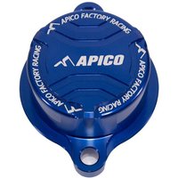 OFC YZF450 23 BLU - Apico Oil Filter Cover For Yamaha YZF450 2023-2025, YZF450X 2024-2025, WRF450 2024-2025 Blue
