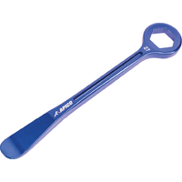 TYRELEVER WR PRO 27 - Apico Tyre Lever & Axle Wrench Combination Tool CNC Aluminium 27mm Blue