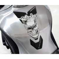 CGBE15P - Onedesign Resin/Soft Touch Tank Pad - Skull Black/White