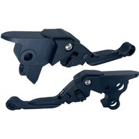 Image of 12-03666-22 - PSR Anthem Pro Adjustable Lever Set For Harley Davidson FLH 1868 2021 - Black