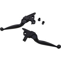 12-00616-22 - PSR Journey Adjustable Lever Set for Harley Models For Harley Davidson FLHR 1750 ABS 2021-2022 - Black