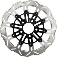 7145E - SBS Kodlin Brake Disc For Harley Davidson FLD 1690 2012-2013 - Black/Silver Rear