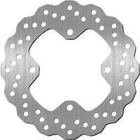 Image of 5252 - SBS Standard Contour Rear Brake Disc For Kawasaki ZX-10 R 1000 Ninja 2008-2020 - Silver