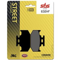 632HF - SBS HF Street Ceramic Organic Rear Brake Pads For Yamaha DT 125 X 2005-2006