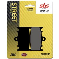 631HF - SBS HF Street Ceramic Organic Front Brake Pads For Kawasaki GPX 600 R 1989-1996