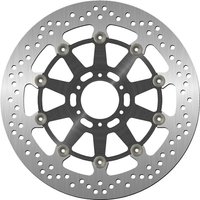 Image of 5024A - SBS Stainless Steel Front Brake Disc For Laverda 650 Ghost 1996-1998 - Black/Silver
