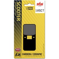 105CT - SBS Carbon Tech Organic Front Brake Pads For Derbi Atlantis 100 2004-2006