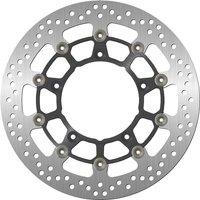 5265 - SBS Stainless Steel Front Brake Disc For Suzuki SFV 650 2009-2015 - Black/Silver