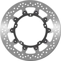 5047 - SBS Stainless Steel Front Brake Disc For Triumph Speed Triple 1050 2008-2020 - Black/Silver