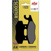 119CT - SBS Carbon Tech Organic Rear Brake Pads For Kymco Agility City 125 2014-2016