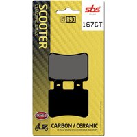 167CT - SBS Carbon Tech Organic Front Brake Pads For Derbi Boulevard 125 2003-2007