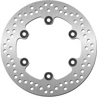 5320 - SBS Standard Round Rear Brake Disc For Yamaha MT-125 2014-2016 - Silver