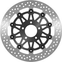 5032 - SBS Stainless Steel Front Right Brake Disc For Suzuki GS 500 E 1989-2007 - Black/Silver