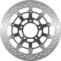 5042A - SBS Stainless Steel Front Brake Disc For Triumph Speed Triple 1050 2005-2007 - Black/Silver