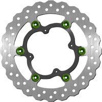 5054 - SBS Stainless Steel Front Brake Disc For KTM Freeride 250 R 2014-2017 - Black/Green/Silver