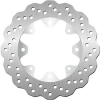 Image of 5321 - SBS Standard Contour Rear Brake Disc For Kawasaki ER-6F 650 2013-2016 - Silver